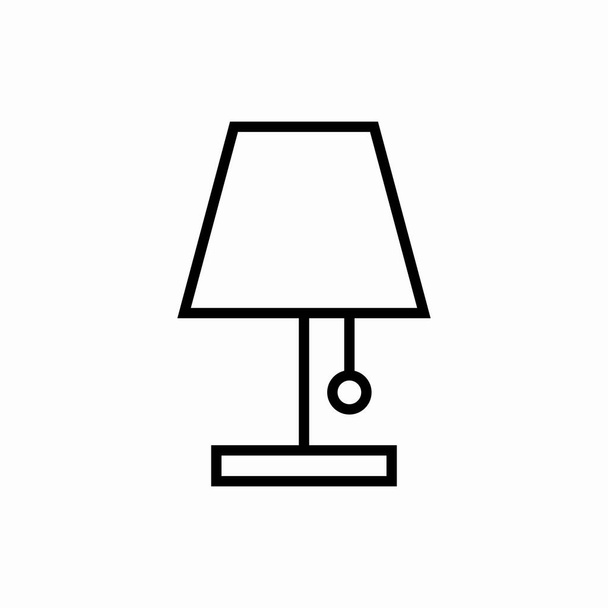 Umriss Lampenschirm-Symbol.Lampenschirm-Vektorillustration. Symbol für Web und Mobile - Vektor, Bild
