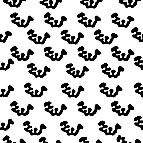 Abstract geometrisch patroon naadloze vector Zwart-wit textuur - Vector, afbeelding