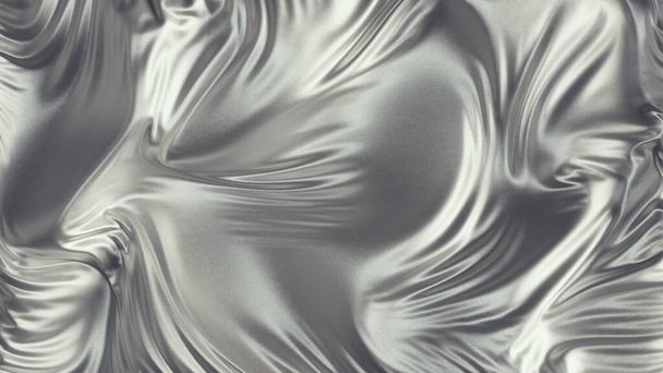 Shiny silver cloth texture background - Photo, Image