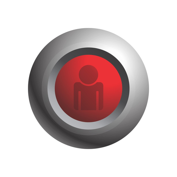 Media icon button theme - Vektör, Görsel