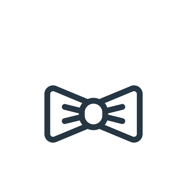 bow tie vector icon. bow tie editable stroke. bow tie linear symbol for use on web and mobile apps, logo, print media. Thin line illustration. Vector isolated outline drawing. - Vector, Image