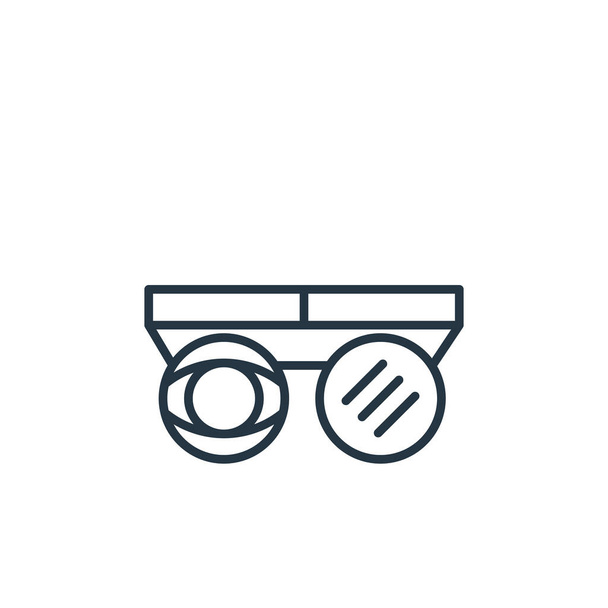 testing glasses vector icon. testing glasses editable stroke. testing glasses linear symbol for use on web and mobile apps, logo, print media. Thin line illustration. Vector isolated outline drawing. - Vector, Image