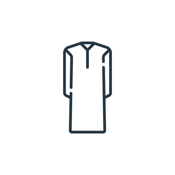 tunic vector icon. tunic editable stroke. tunic linear symbol for use on web and mobile apps, logo, print media. Thin line illustration. Vector isolated outline drawing. - Vecteur, image