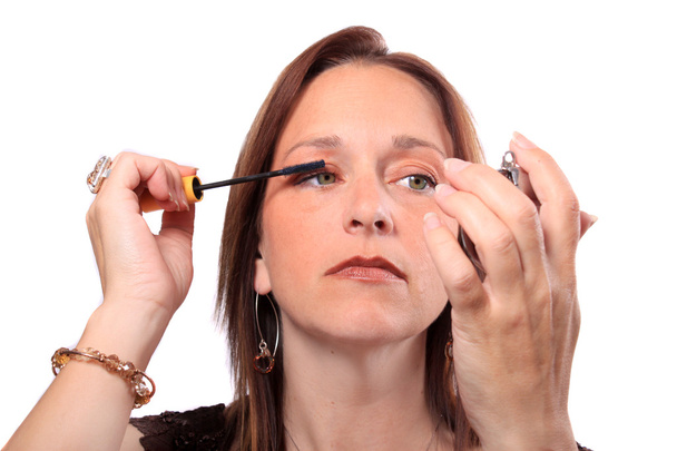Woman applying mascara - Photo, Image