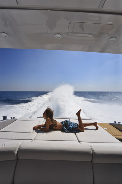 Olaszország, lazio, tengeri tirrenian, luxus yacht - Fotó, kép