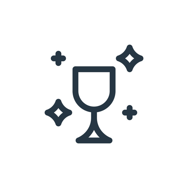 wineglass vector icon. wineglass editable stroke. wineglass linear symbol for use on web and mobile apps, logo, print media. Thin line illustration. Vector isolated outline drawing. - Vector, Image