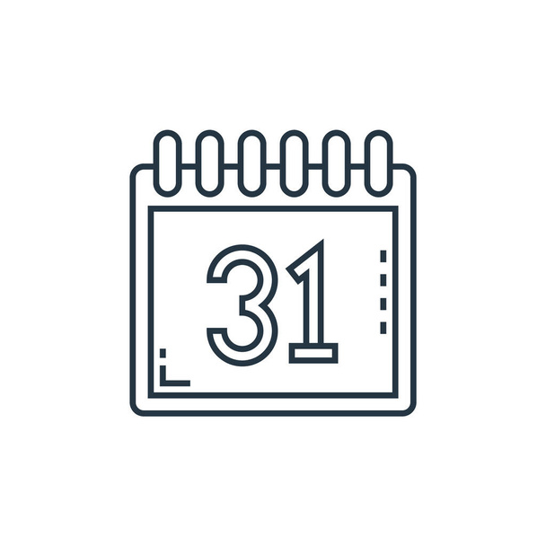calendar vector icon. calendar editable stroke. calendar linear symbol for use on web and mobile apps, logo, print media. Thin line illustration. Vector isolated outline drawing. - Vector, Image