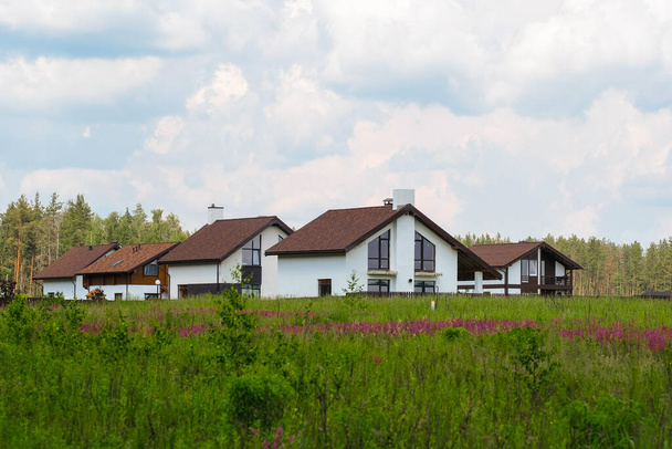 image of residential houses in the field - Valokuva, kuva