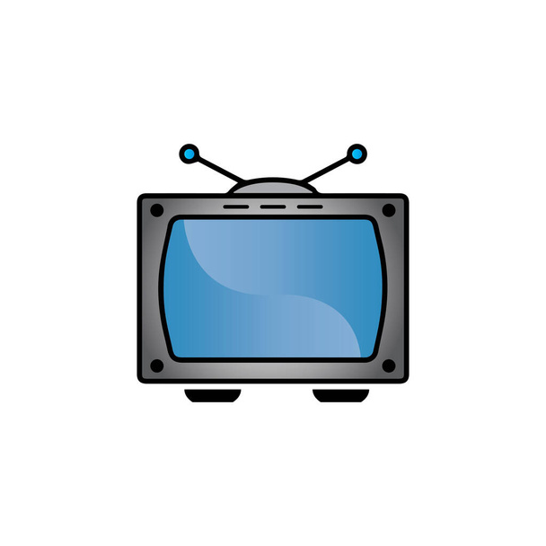 TV, LCD, LED, εικονίδιο οθόνης εικονογράφηση διάνυσμα λογότυπο σχεδιασμού - Διάνυσμα, εικόνα