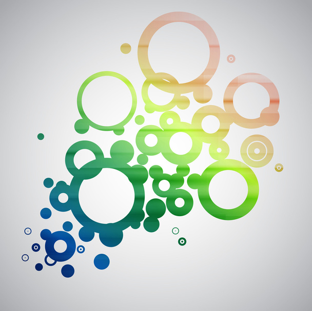 Colorful circles background - Vector, Imagen