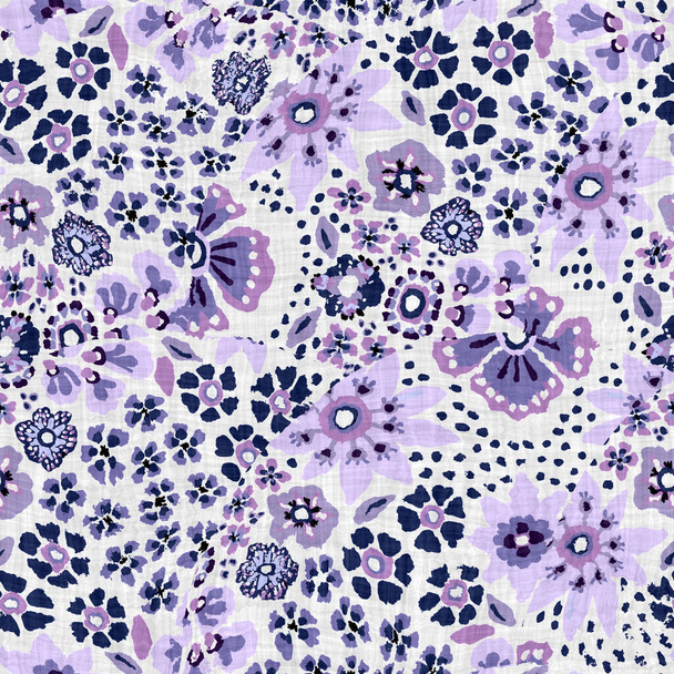 かなり暗い花のデイジーサークルテクスチャの背景。斑紋花シームレスパターン。印刷された上で面白いカラフルな。エレガントなトレンディなムーディーモダンファッションウォッチ. - 写真・画像
