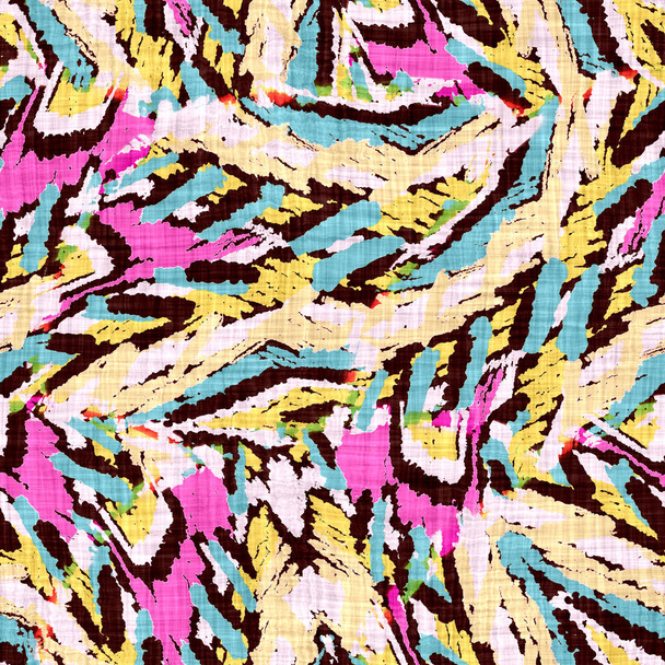 Retro naadloze krabbel glitch patroon. Modern bedrukt abstract geweven linnen textuur achtergrond. Vintage grijze jaren 1950 decoratief over de hele print. Stoutmoedige schetsmatige grafisch tegel - Foto, afbeelding