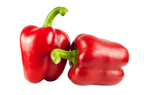 κόκκινη πιπεριά σε λευκό φόντο - Φωτογραφία, εικόνα
