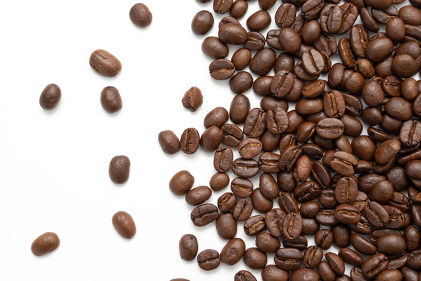 Coffee beans isolated on white background. close up. - Photo, Image