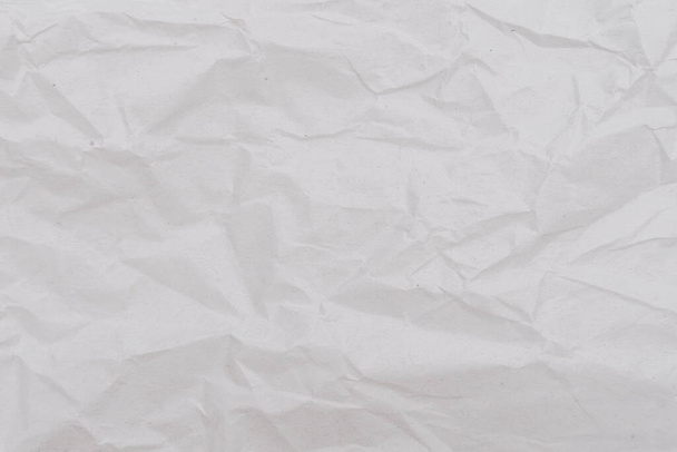 Papier blanc froissé texture fond. Image en gros plan. - Photo, image