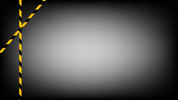 linha de fita amarela padrão de faixa preta no fundo gradiente preto, espaço de aviso com sinal de fita adesiva ou zona de segurança de conforto, faixa de segurança, faixa preta amarela fita, linha de fita cautela, espaço de cópia
 - Vetor, Imagem