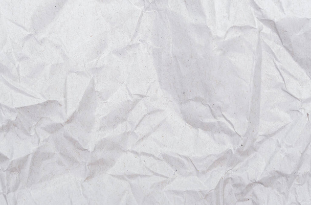 Textura de papel blanco arrugado. Patrón de papel abstracto para el fondo. Imagen de primer plano. - Foto, Imagen