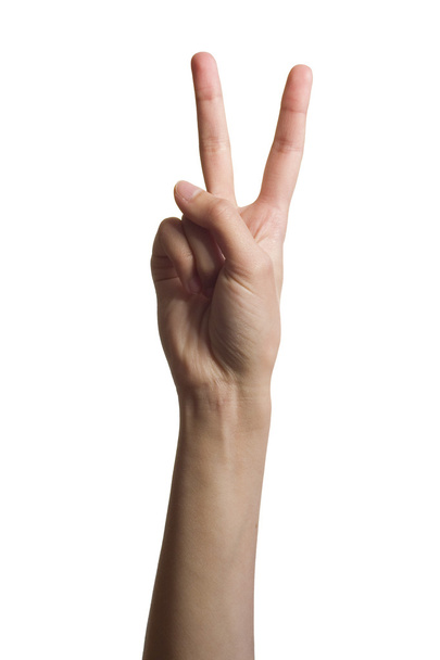 Victory hand sign - Photo, Image