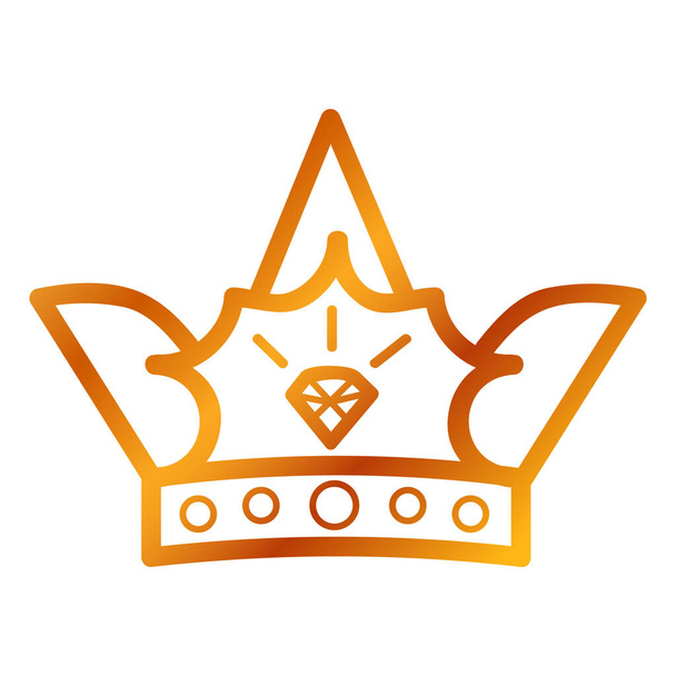 Икона - Корона 01 020D
 - Вектор,изображение