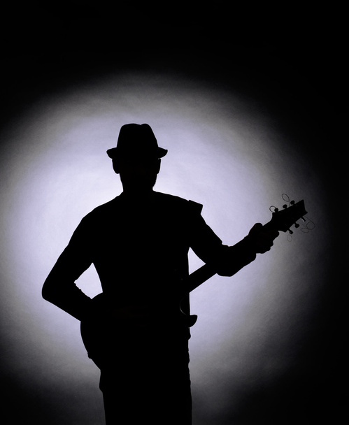 Guitarist silhouette - Foto, Imagem