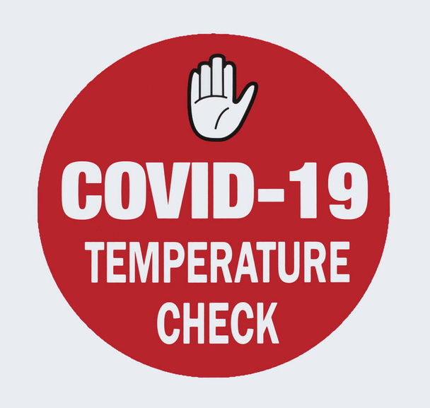 Έλεγχος θερμοκρασίας Covid-19 απομονωμένος σε λευκό φόντο. - Φωτογραφία, εικόνα