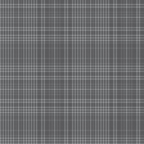 Grey Glen Plaid textured seamless pattern suitable for fashion textiles and graphics - Vector, Image