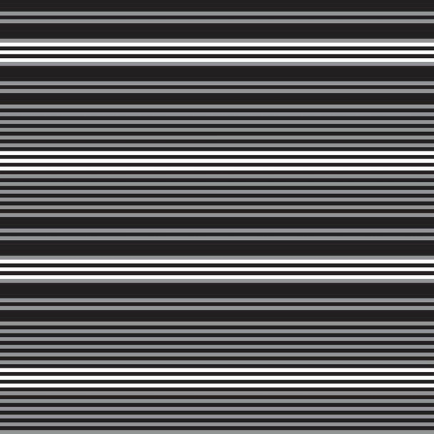 Μαύρο και άσπρο Οριζόντια ριγέ αδιάλειπτη μοτίβο φόντο κατάλληλο για υφάσματα μόδας, γραφικά - Διάνυσμα, εικόνα