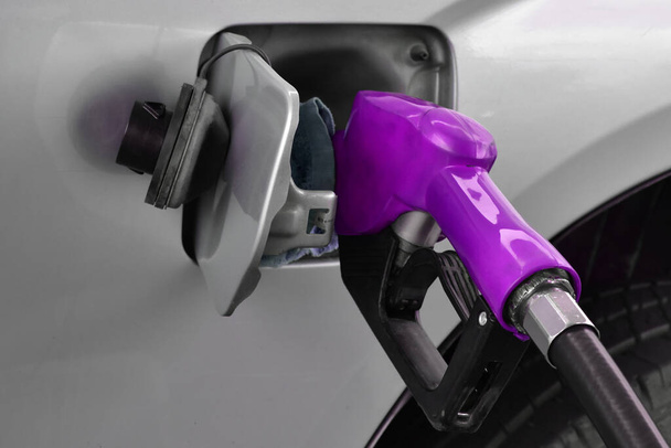 Fuel nozzle at Thailand gas station - Photo, Image