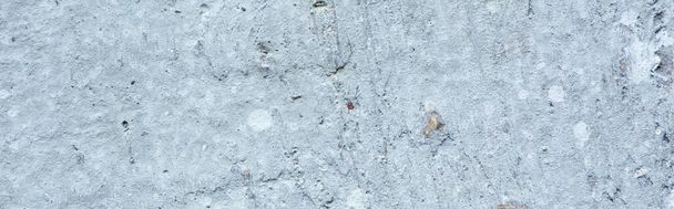 rough abstract grey concrete textured surface, panoramic orientation - Φωτογραφία, εικόνα