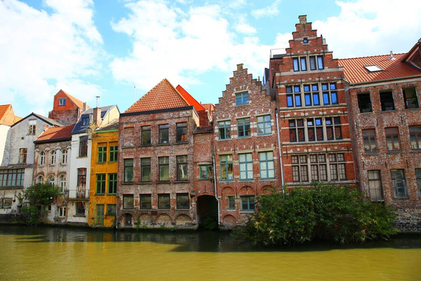 Krásná středověká architektura v Gentu, Belgie - Fotografie, Obrázek