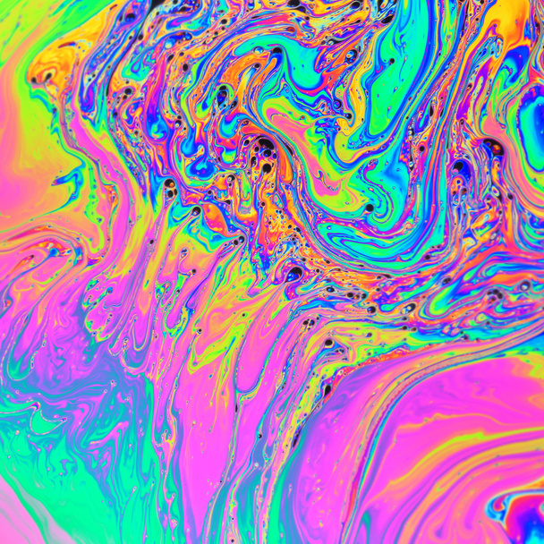 Kolory tęczy stworzony przez mydło, Bańka, lub oleju sprawia, że można użyć bac - Zdjęcie, obraz