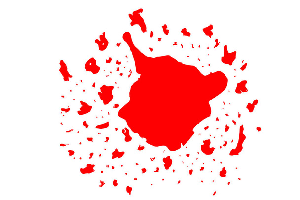 Векторный эскиз руки, брызги крови
 - Вектор,изображение