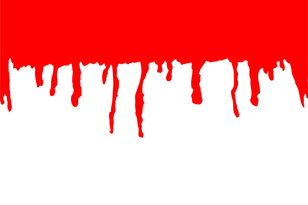 Vector hand draw sketch, Melting blood or Red Paint - Vector, Image