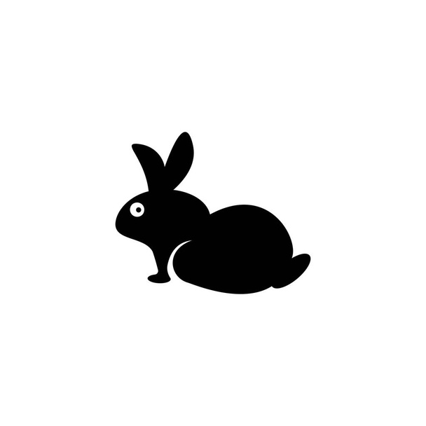 rabbit logo vector icon template illustration - Vector, Image