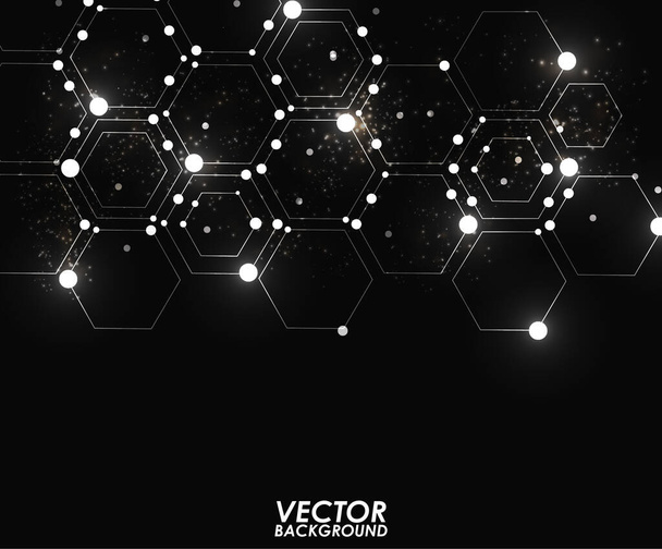 Abstracto moderno geométrico brillante patrón digital, fondo de pantalla de arte futurista abstracto. Ilustración vectorial
.  - Vector, imagen