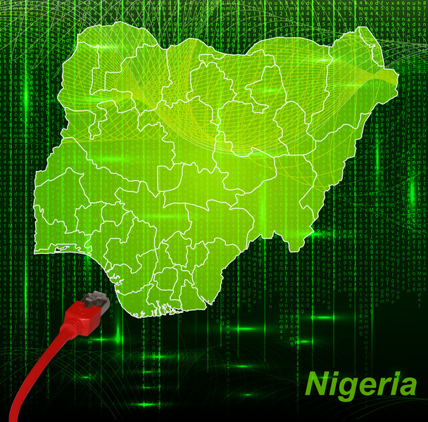 Nijerya Haritası - Vektör, Görsel