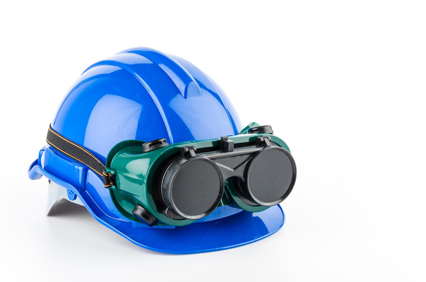 bezpečnostní helma a brýle brýle - Fotografie, Obrázek