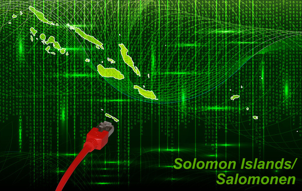 Salamon-szigetek Térkép - Vektor, kép