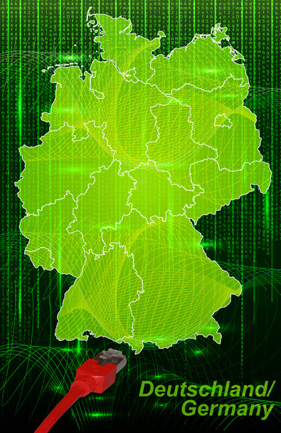 Карта Германии - Вектор,изображение