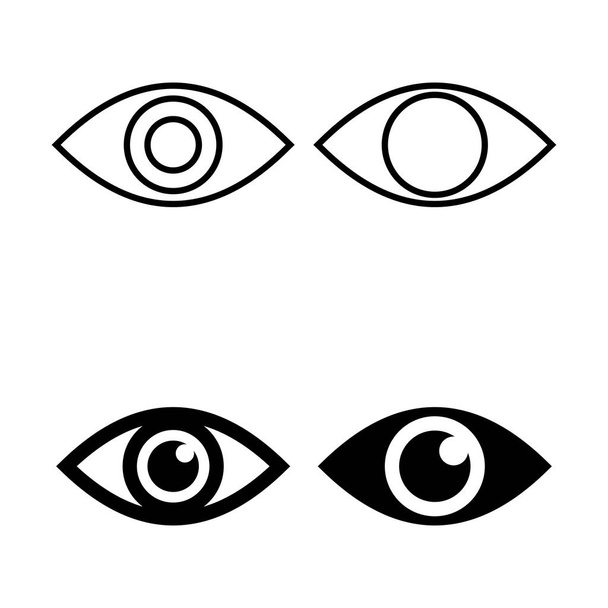 set of Eye icons. Look and Vision icon. Eye vector ico - Vector, Image