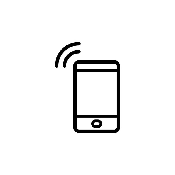Kuvitus Vector graafinen älypuhelimen kuvaketta. Sopii viestintään, puhelimeen, yhteyshenkilöön jne. - Vektori, kuva