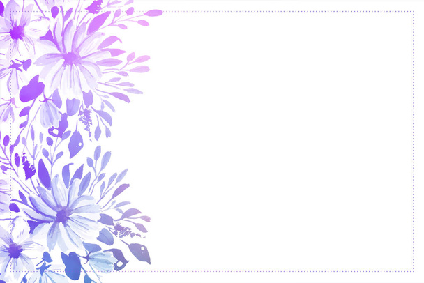 elegant watercolor flower soft background with text space - Vektor, Bild