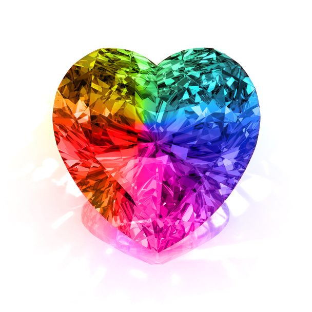 Herzförmiger Diamant - Foto, Bild