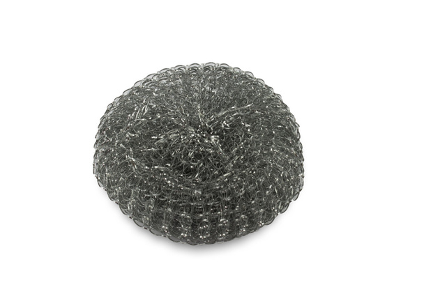 alambre de esponja de lavado plato de acero
 - Foto, Imagen