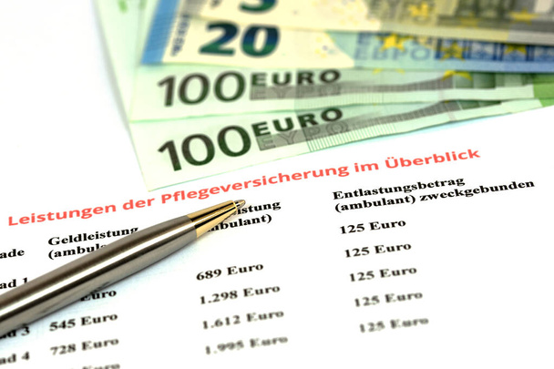 Avantages financiers de l'assurance dépendance en Allemagne - Photo, image