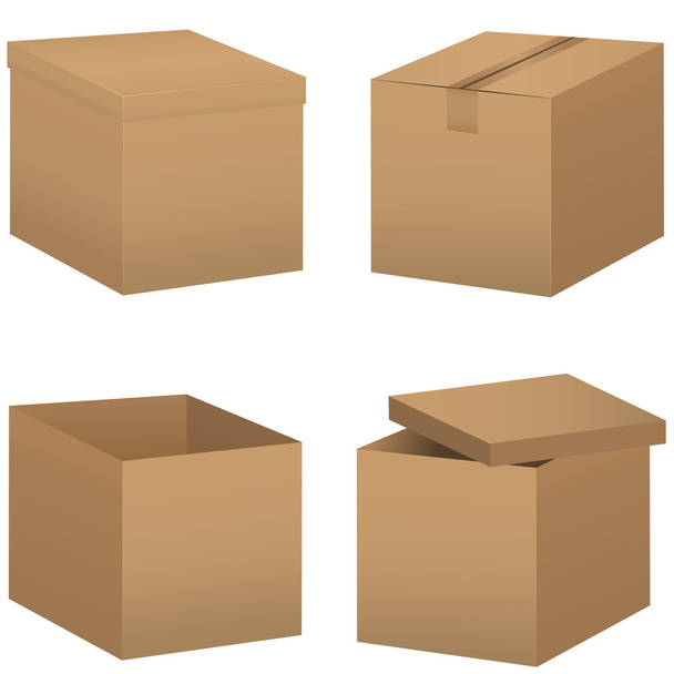conjunto de caja - Vector, Imagen