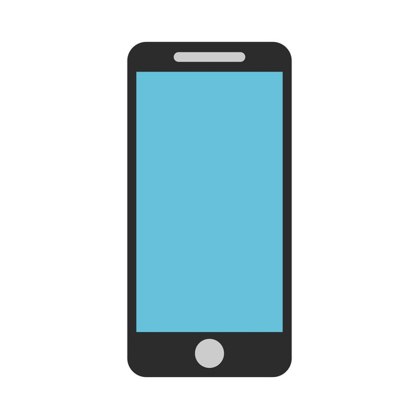 Moderna telefone celular smartphone vetor ilustração
 - Vetor, Imagem