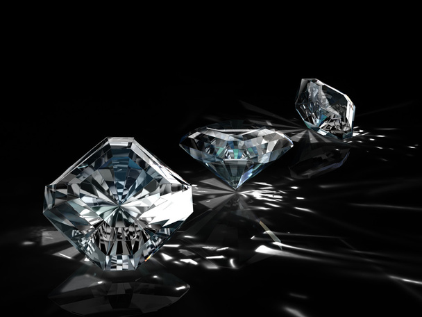 Група з дев'яти діамантів на чорному тлі
 - Фото, зображення