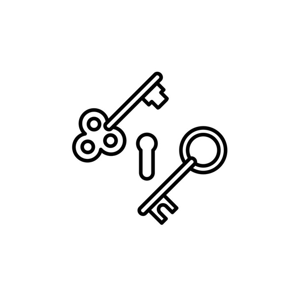 Ilustracja Wektorowa grafika ikony klucza. Nadaje się do bezpiecznego, bezpieczeństwa, dostępu, hasła, ochrony itp.. - Wektor, obraz