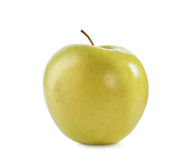 Fresh juicy yellow apple isolated on white - 写真・画像